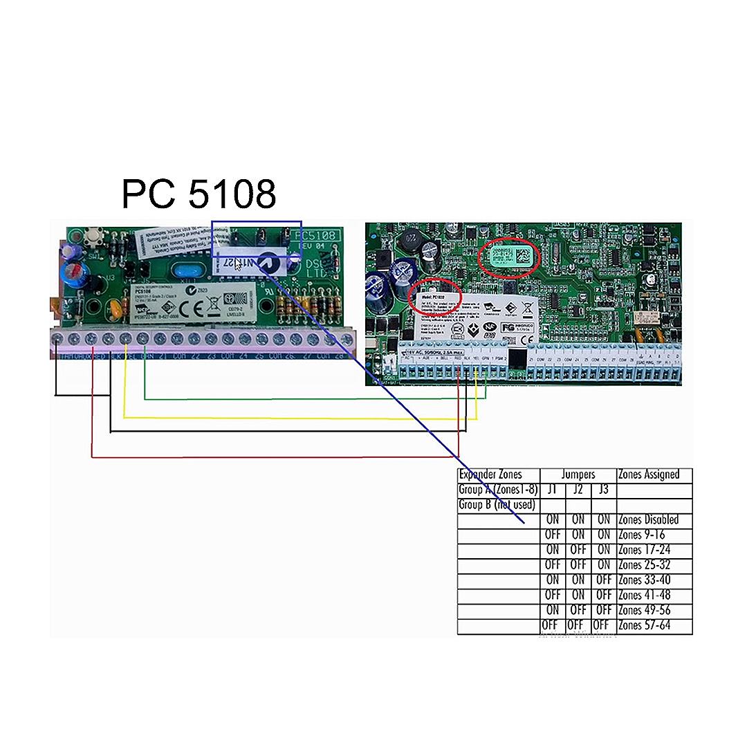 DSC PK5501 - Teclado Cableado de Iconos admite 64 zonas compatible con  panel Power Series - Alarmas Memo